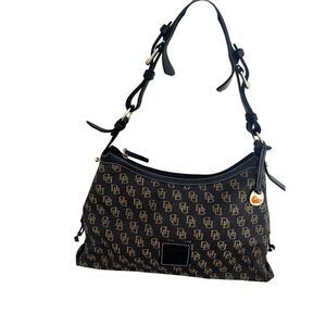 Dooney & Bourke leather canvas Hobo Shoulder Handbag
